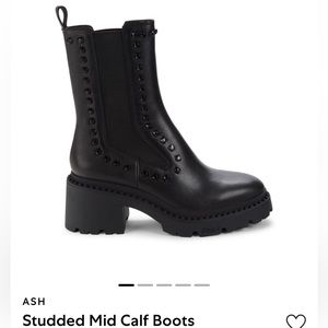 Ash studded combat boots size 38✨leather